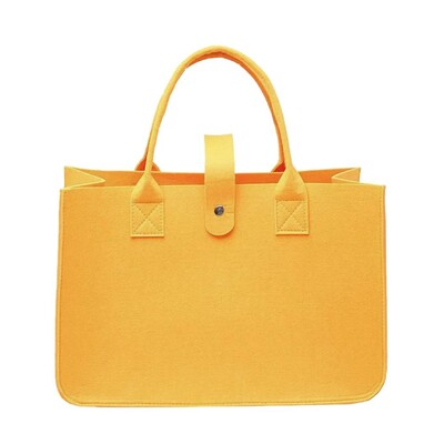 Geantă de umăr din pâslă de capacitate mare Organizator portabil de depozitare Geantă Messenger din pâslă Jucărie articole diverse Geanta de mână Crossbody Femei