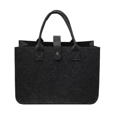 Geantă de umăr din pâslă de capacitate mare Organizator portabil de depozitare Geantă Messenger din pâslă Jucărie articole diverse Geanta de mână Crossbody Femei