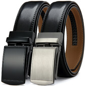 Cureaua din piele pentru barbati Curele disponibile automate multiple pentru petrecere a timpului liber Curele cu clichet la moda pentru barbati Curea cu catarama din aliaj 105 115 125 135 cm