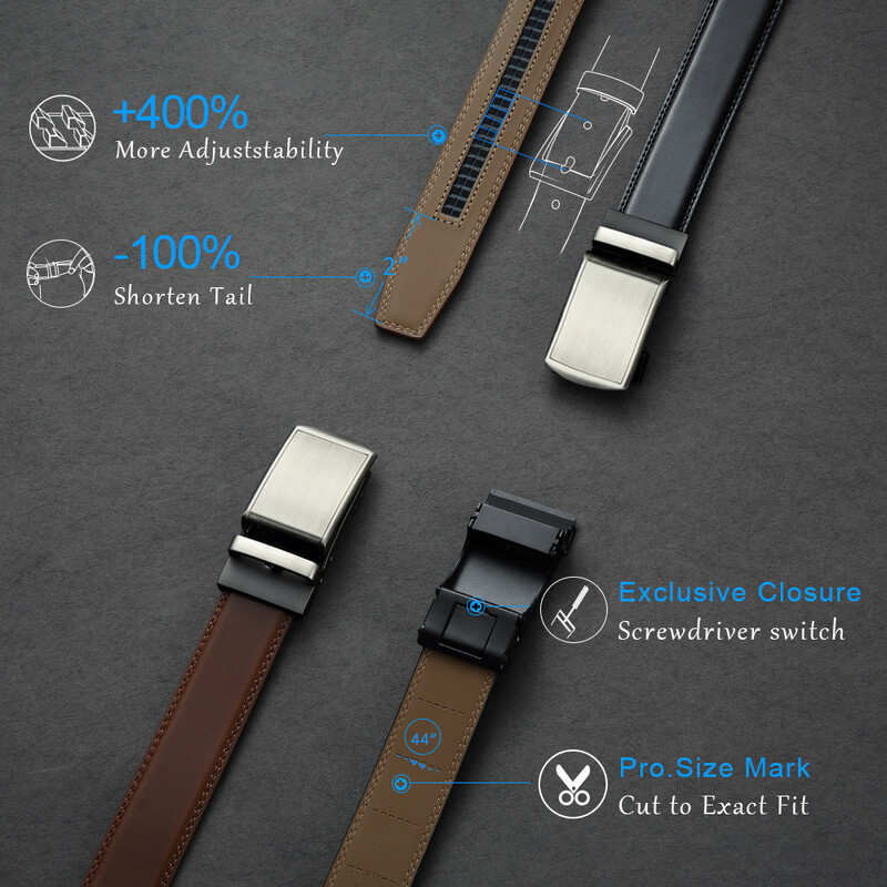 Cureaua din piele pentru barbati Curele disponibile automate multiple pentru petrecere a timpului liber Curele cu clichet la moda pentru barbati Curea cu catarama din aliaj 105 115 125 135 cm