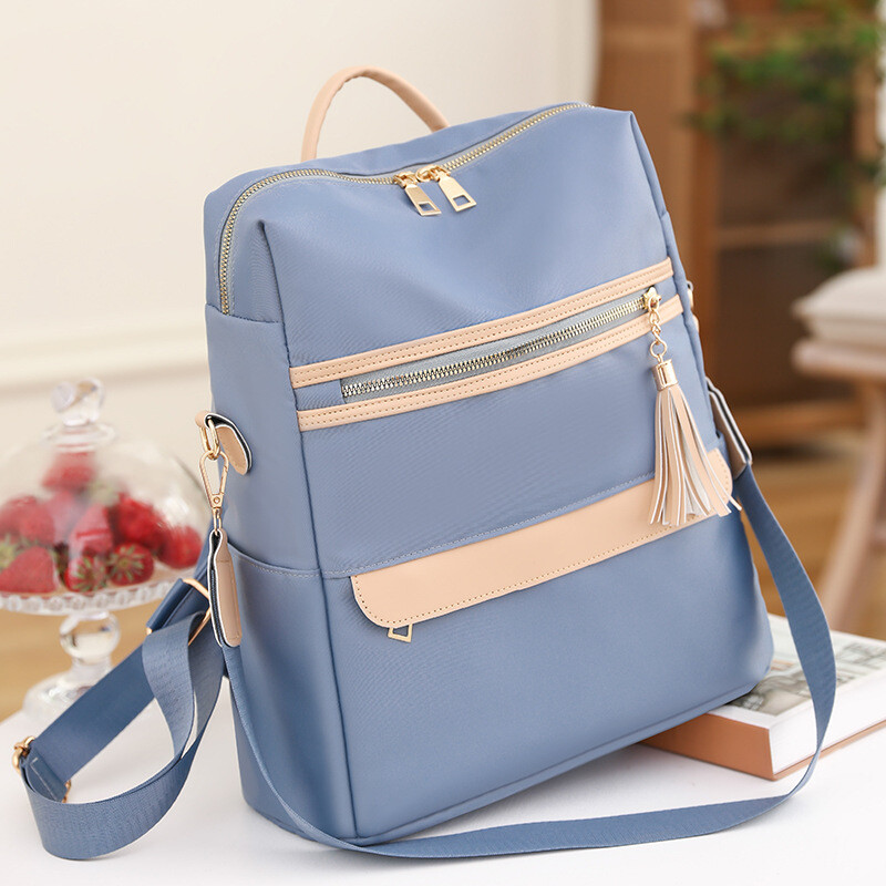 Jednostavne crne ruksake velikog kapaciteta Ženska putna torba Čvrsta Harajuku studentska školska torba Oxford ruksak Unisex torbe