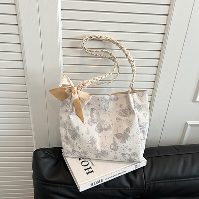 Slobodno vrijeme, velika zapremnina, nova ljetna torba na rame 2024. Leptir torba za studente na posao i posao Trendy i moderna