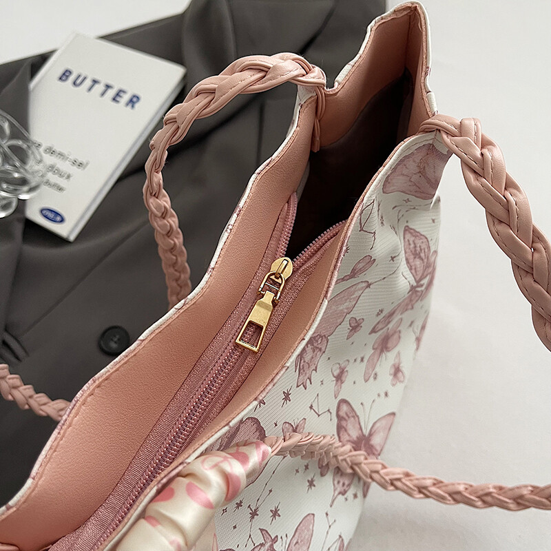 Slobodno vrijeme, velika zapremnina, nova ljetna torba na rame 2024. Leptir torba za studente na posao i posao Trendy i moderna