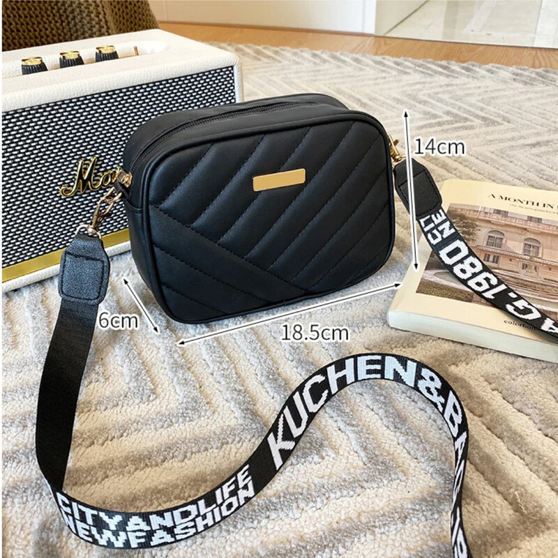 Geantă de mână mică pentru femei, la modă, la modă, geantă Messenger din piele PU, cu fermoar, geantă de călătorie de vară pentru femei