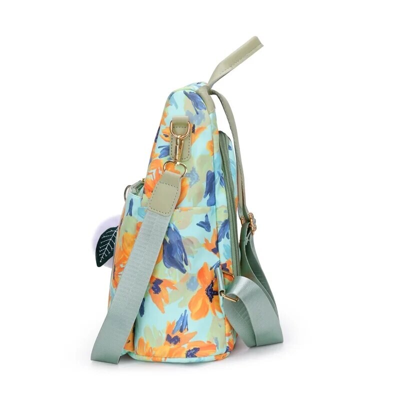 Rucsac imprimat, cu o textura eleganta, de capacitate mare si rucsac usor pentru naveta