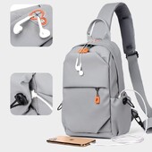Muška višenamjenska protuprovalna USB torba za rame Torba za preko ramena Putna remenska torba Pack Messenger Pack Torba za prsa za muškarce Luksuzna marka