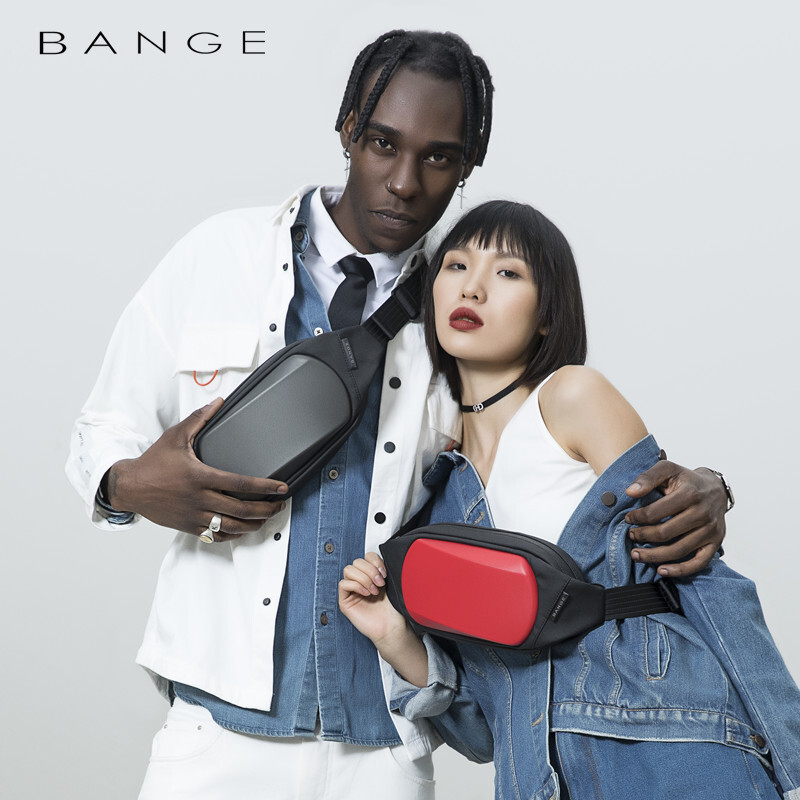 BANGE krūšu soma Jauna daudzfunkcionāla Crossbody plecu somas viegla pretaizdzīšanas un ūdensnecaurlaidīga īsa ceļojuma pakete