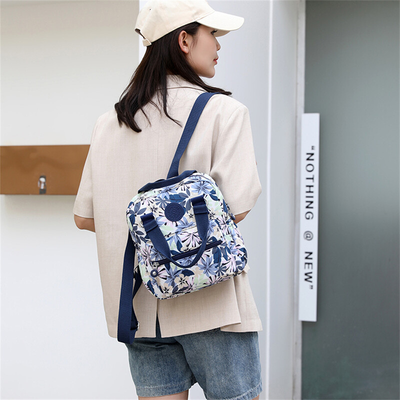 JAUNA Modes pretaizdzīšanas sieviešu mugursoma izturīga auduma neilona skolas soma Skaista stila meiteņu skolas mugursoma Sieviešu ceļojumu mugursoma