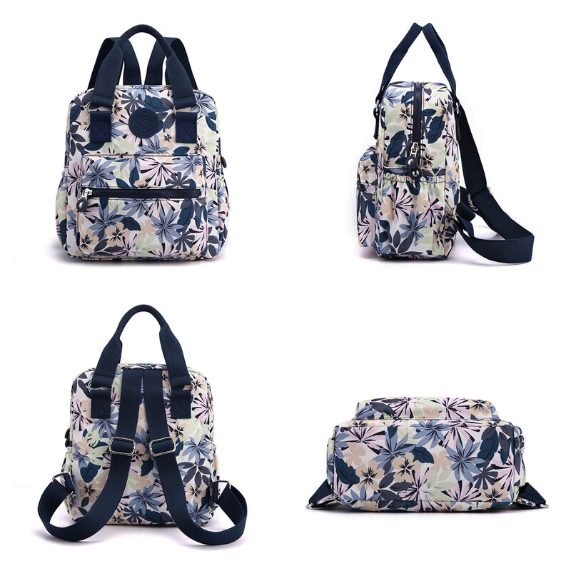 JAUNA Modes pretaizdzīšanas sieviešu mugursoma izturīga auduma neilona skolas soma Skaista stila meiteņu skolas mugursoma Sieviešu ceļojumu mugursoma