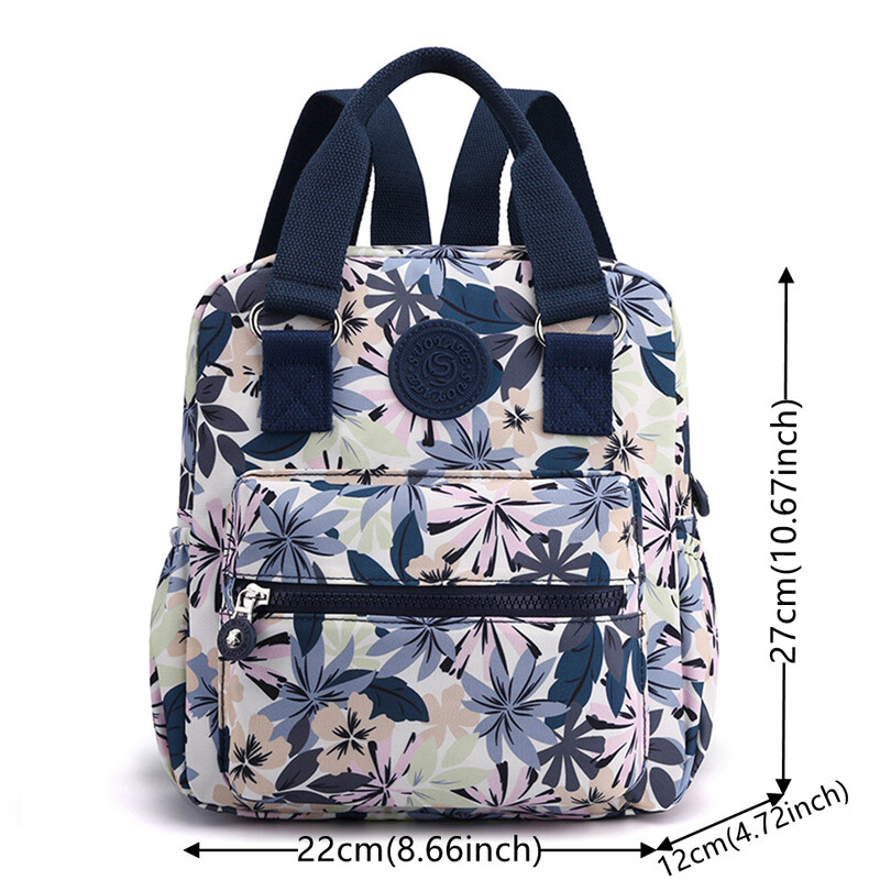 JAUNA Modes pretaizdzīšanas sieviešu mugursoma izturīga auduma neilona skolas soma Skaista stila meiteņu skolas mugursoma Sieviešu ceļojumu mugursoma