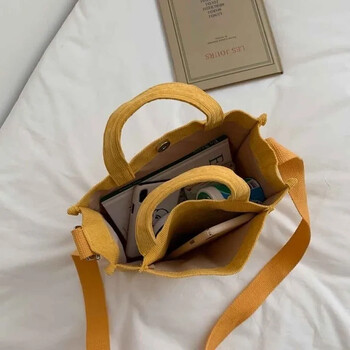 Дамска кадифена чанта с цип през рамо FemaleSmall Cotton Canvas Messenger Bag Retro Vintage Crossbody Bags Дамска чанта