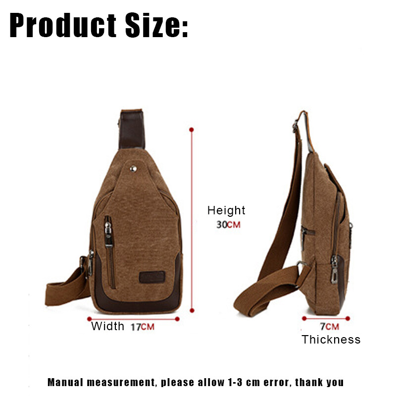 YoReAi Genți de piept din pânză Oxford, noi, rezistente la uzură, pentru bărbați, în aer liber, ocazional, de umăr, Pachet Messenger de mare capacitate, de culoare solidă