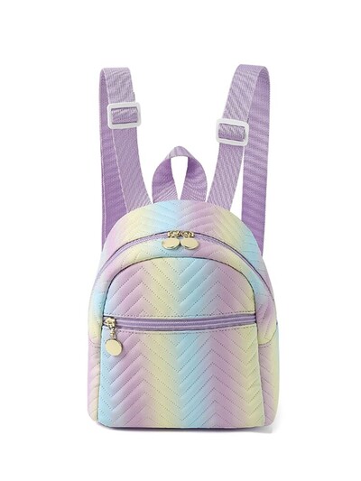 Rucsac clasic matlasat Mini Ombre Chevron