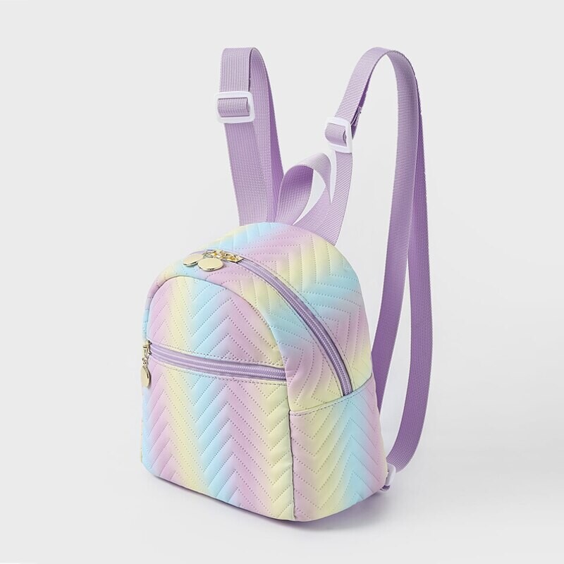 Rucsac clasic matlasat Mini Ombre Chevron