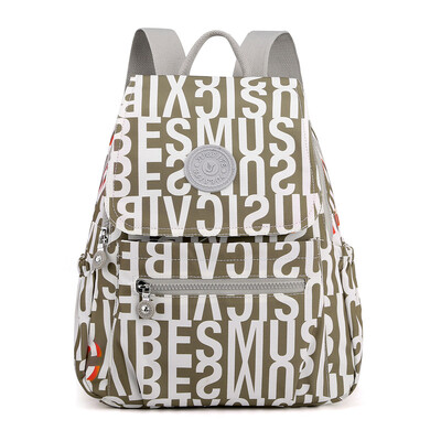 Rucsac de școală mare, ocazional, în 8 culori Rucsacuri impermeabile din nailon pentru femei Rucsac de călătorie de marcă pentru fete Genți de școală în tendințe