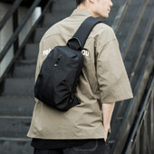 Geantă de piept pentru bărbați, geantă Oxford durabilă impermeabilă, geantă de umăr sport ușoară, respirabilă