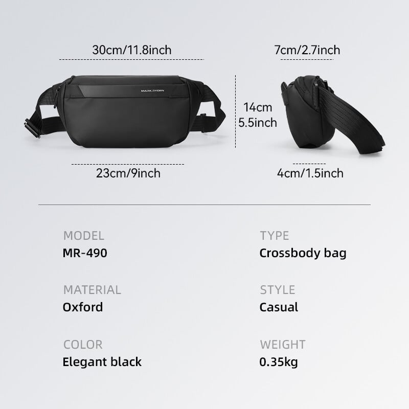 MarkRyden EasePack Sling: geanta ta de zi cu zi din piele pentru călătorii și confort de zi cu zi.