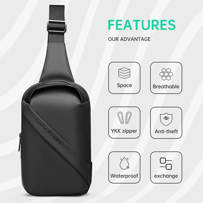 Geanta bărbătească Mark Ryden geantă piept geantă sport casual geantă de umăr geantă pentru bărbați geantă sling geantă pentru bărbat bolso Мужская сумка 가방