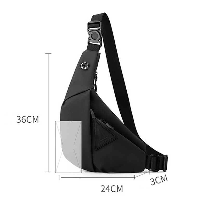 Nova muška protuprovalna torba za remen preko ramena Vodootporna torba za nošenje preko ramena velikog kapaciteta za vanjsku torbicu za remen prijenosna torba za prsa za muškarce