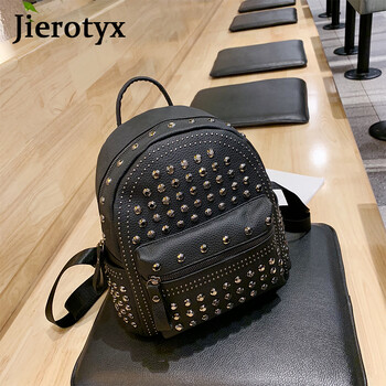 JIEROTYX 2021 Ново пристигане Preppy Leisure раница Дамски ежедневни раници Дамски Soild Чанти за през рамо с цип Soild Горещи разпродажби