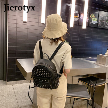 JIEROTYX 2021 Ново пристигане Preppy Leisure раница Дамски ежедневни раници Дамски Soild Чанти за през рамо с цип Soild Горещи разпродажби