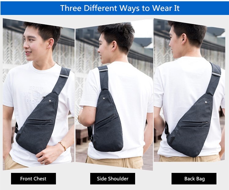 Fengdong bărbați antifurt piept geantă băiat ultra subțire mic geantă de umăr pentru cheile telefonului mobil genți crossbody pentru bărbați mini rucsac