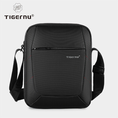 Tigernu zīmola Crossbody vīriešu soma Vīriešu plecu soma šļakatām necaurlaidīga neilona Mini iPad Messenger plecu siksnas soma vīriešiem biznesa somas