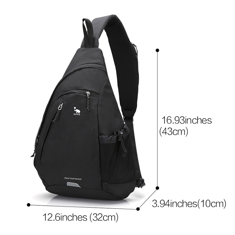OIWAS Genți de umăr pentru bărbați Genți crossbody pentru băieți, studenți, sporturi de ciclism, excursii scurte, ocazional, versatil, la modă masculină, rucsac de zi