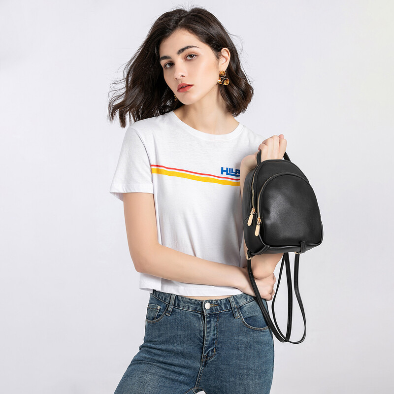 Mini rucsac pentru femei de călătorie drăguță geantă și geantă de umăr Rucsacuri de modă din piele PU