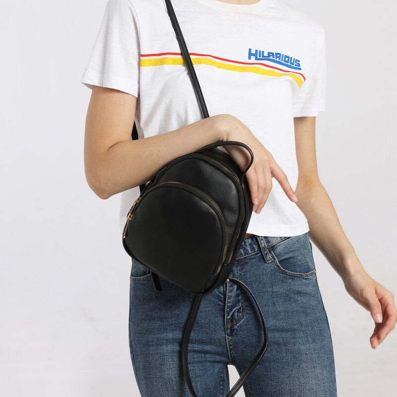 Mini rucsac pentru femei de călătorie drăguță geantă și geantă de umăr Rucsacuri de modă din piele PU