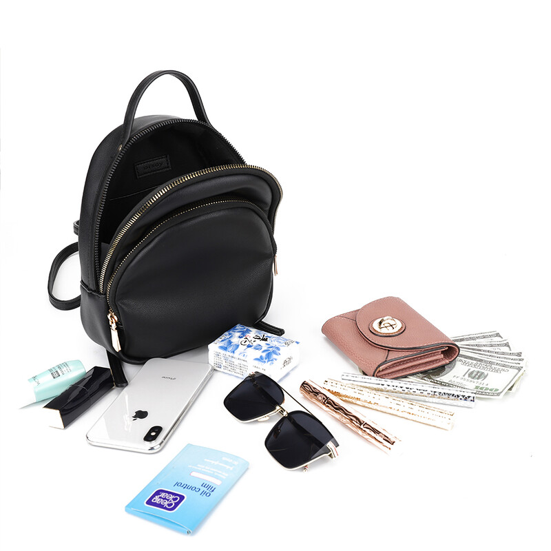 Mini rucsac pentru femei de călătorie drăguță geantă și geantă de umăr Rucsacuri de modă din piele PU