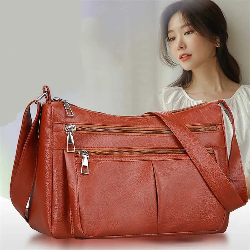 Ženska torba Trend Korejske ručne torbe Dizajnerski luksuzni brend Ženske torbe na rame Modna svestrana torba preko ramena od meke kože bolsa