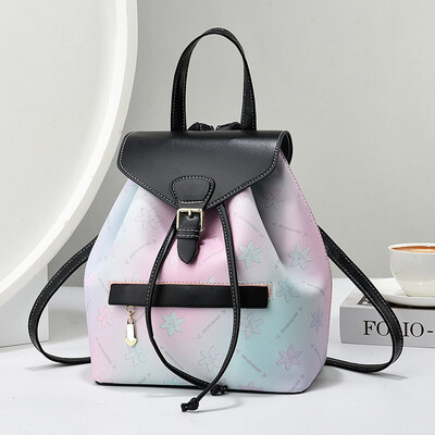 Stilīga un skaista gradienta sieviešu mugursoma, vieglas piepilsētas ceļojumu mugursomas tendence