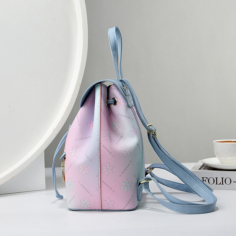 Stilīga un skaista gradienta sieviešu mugursoma, vieglas piepilsētas ceļojumu mugursomas tendence