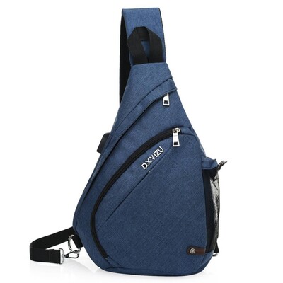 Мъжка чанта през рамо Чанта през рамо Ежедневна чанта за кръста с голям капацитет Двойка Многофункционална чанта против кражба Раница за пътуване