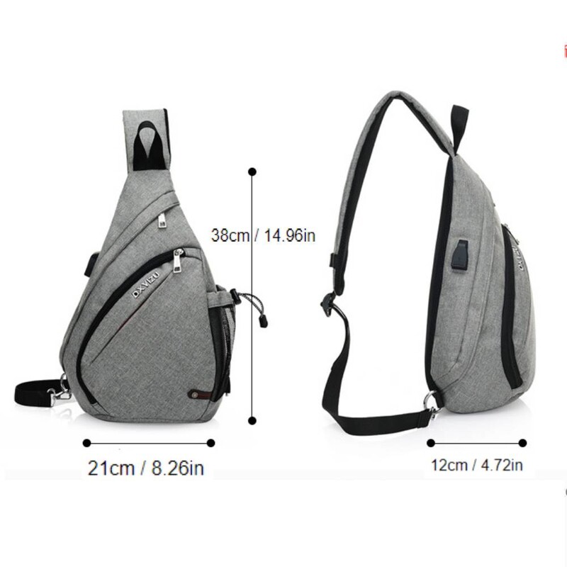Geantă de umăr pentru bărbați Geantă de cruce ocazional Geantă de talie de capacitate mare pentru cuplu Geantă de piept multifuncțională antifurt Rucsac de călătorie