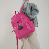 Rucsac din piele PU moale, cu personalitate la modă, stil punk, cu decor metalic cu craniu, pentru utilizare zilnică Rucsacuri mici pentru femei