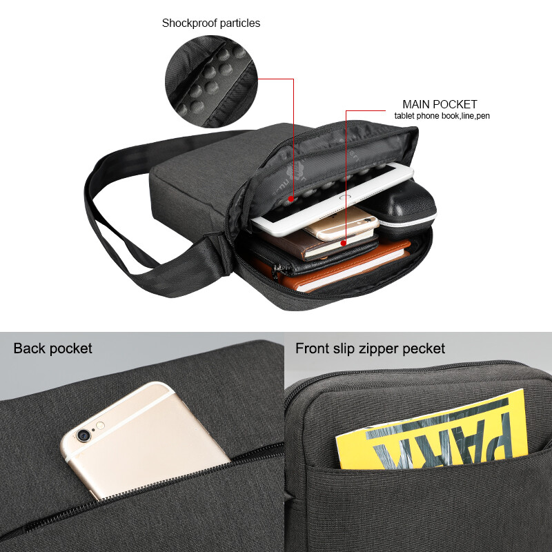 Доживотна гаранция Нова мъжка чанта Messenger Висококачествена водоустойчива чанта за през рамо за мъже Чанта за през рамо за бизнес пътуване Мъжка мини чанта