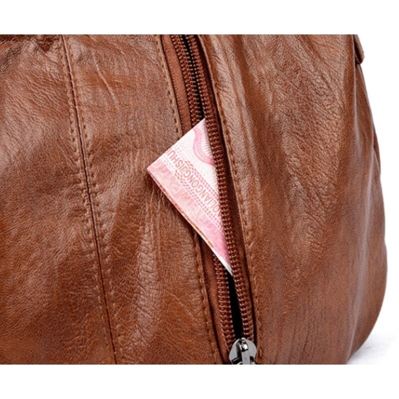 Geantă de damă 2024 Nouă geantă retro de modă europeană și americană Geantă de mână pentru femei, geantă de umăr, multistrat, crossbod de mare capacitate