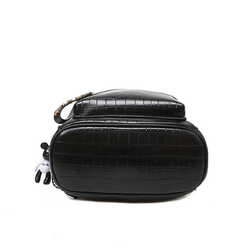 Napredni jednobojni ruksak s krokodilskim uzorkom za žene, moderan i moderan ruksak za putovanja na posao i na posao