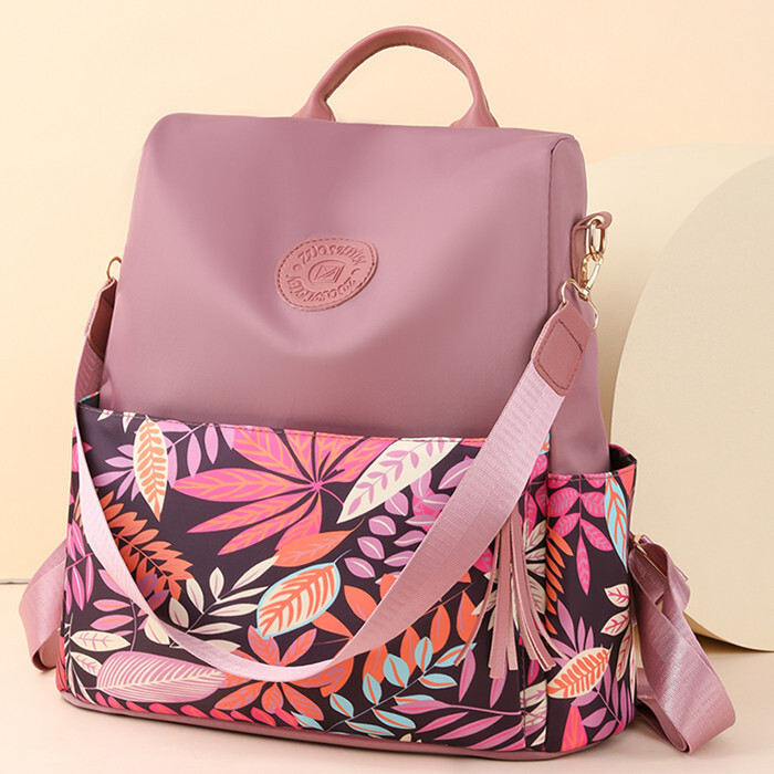 2024 Nou Rucsac de mare capacitate, stil simplu, pentru femei, pentru călătorii în timp liber, rucsac antifurt, geantă de umăr din țesătură impermeabilă