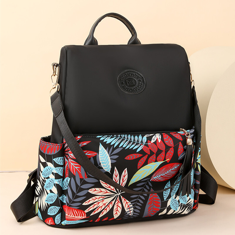 2024 Nou Rucsac de mare capacitate, stil simplu, pentru femei, pentru călătorii în timp liber, rucsac antifurt, geantă de umăr din țesătură impermeabilă