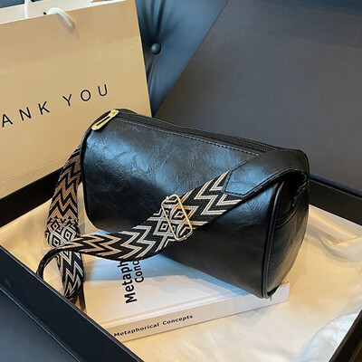 Augstas kvalitātes PU āda, plata plecu siksna, plecu soma, Sieviešu vintage sieviešu maza rokassomiņa, Spilvena Messenger Crossbody soma