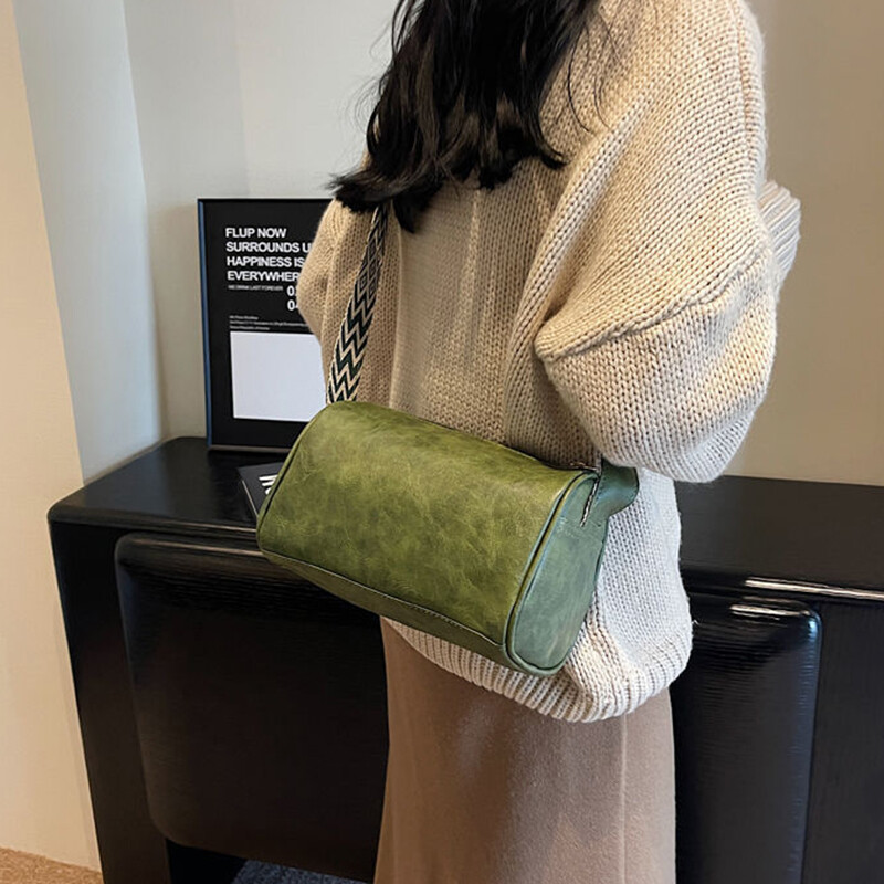 Augstas kvalitātes PU āda, plata plecu siksna, plecu soma, Sieviešu vintage sieviešu maza rokassomiņa, Spilvena Messenger Crossbody soma