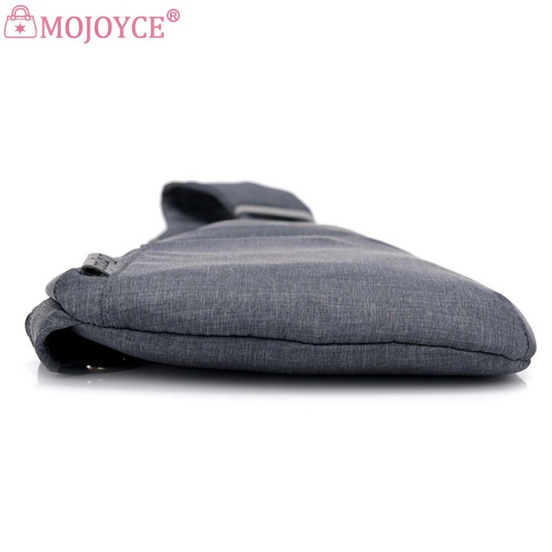 Geantă simplă pentru bărbați, curea reglabilă, pentru piept, antifurt, geantă de tip crossbody anti-hoț, buzunare multiple impermeabile pentru călătorii în aer liber