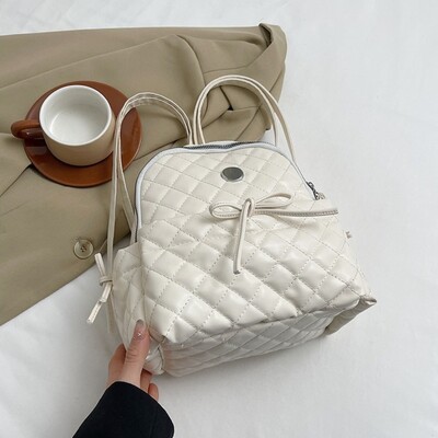 Rucsac pentru femei PU Mici Adolescente Moda Timp liber Fermoar Geanta de umar Rucsac de mare capacitate Femei Mini Rucsac de scoala