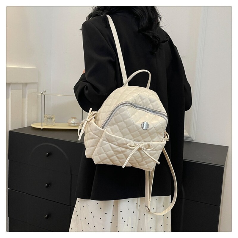 Rucsac pentru femei PU Mici Adolescente Moda Timp liber Fermoar Geanta de umar Rucsac de mare capacitate Femei Mini Rucsac de scoala