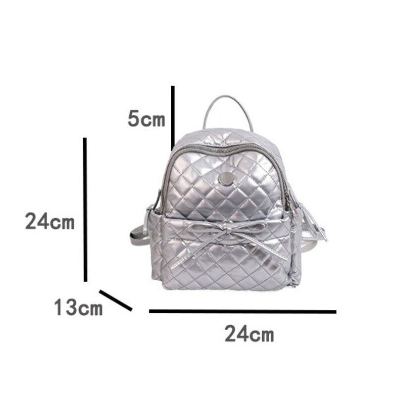 Rucsac pentru femei PU Mici Adolescente Moda Timp liber Fermoar Geanta de umar Rucsac de mare capacitate Femei Mini Rucsac de scoala