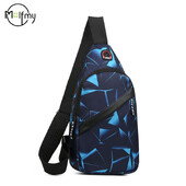Мъжки чанти за гърди Многофункционална ръчна чанта Messenger Водоустойчива оксфордска кърпа Ежедневни спортни чанти за пътуване на открито, през рамо през рамо