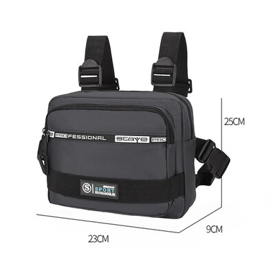 Vestă tactică Genți pentru piept pentru bărbați, 2023 Hip Hop, îmbrăcăminte de stradă, unisex, pentru femei, pachete pentru piept cu glonț, ocazional, pentru călătorie, geantă antifurt